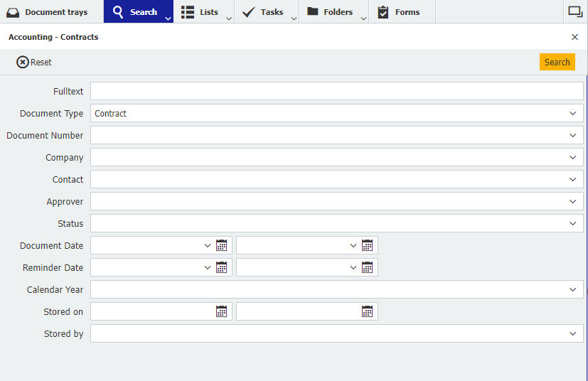 6_Search dialog Web Client